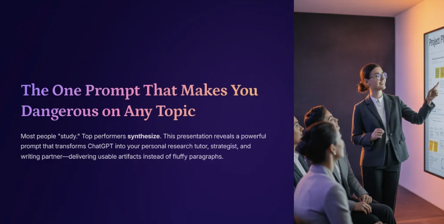 Get Smart Fast on Anything MEGA PROMPT