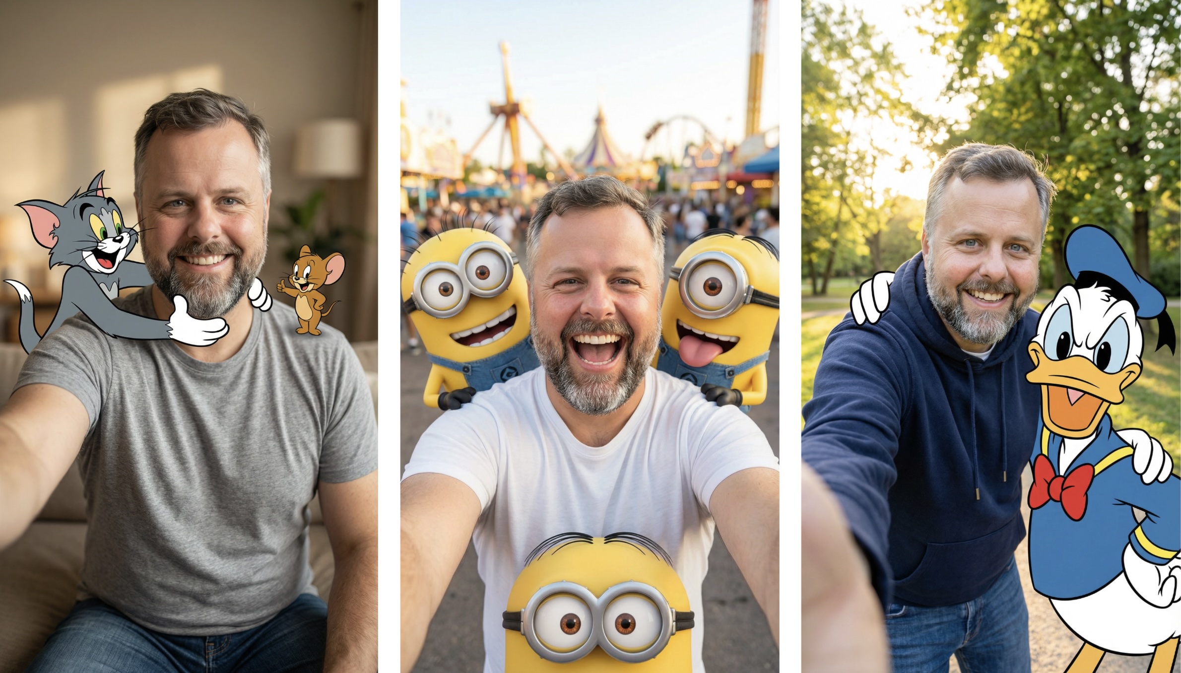 The Cartoon Selfie Prompt Template