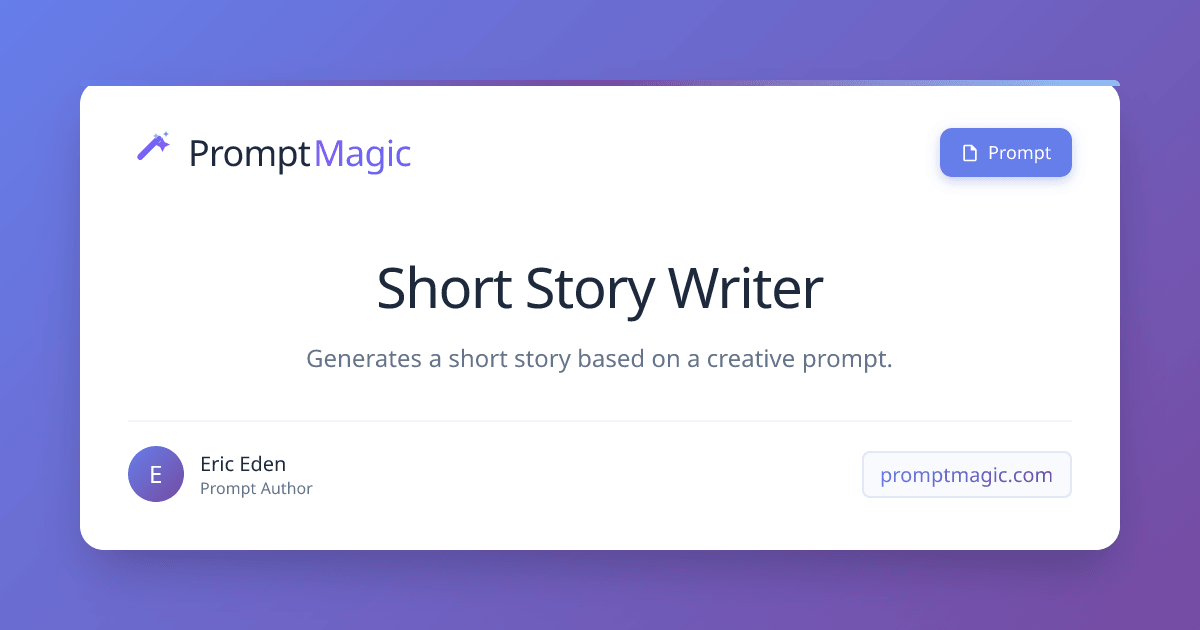 Short Story Writer