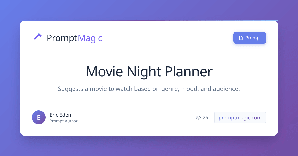 Movie Night Planner