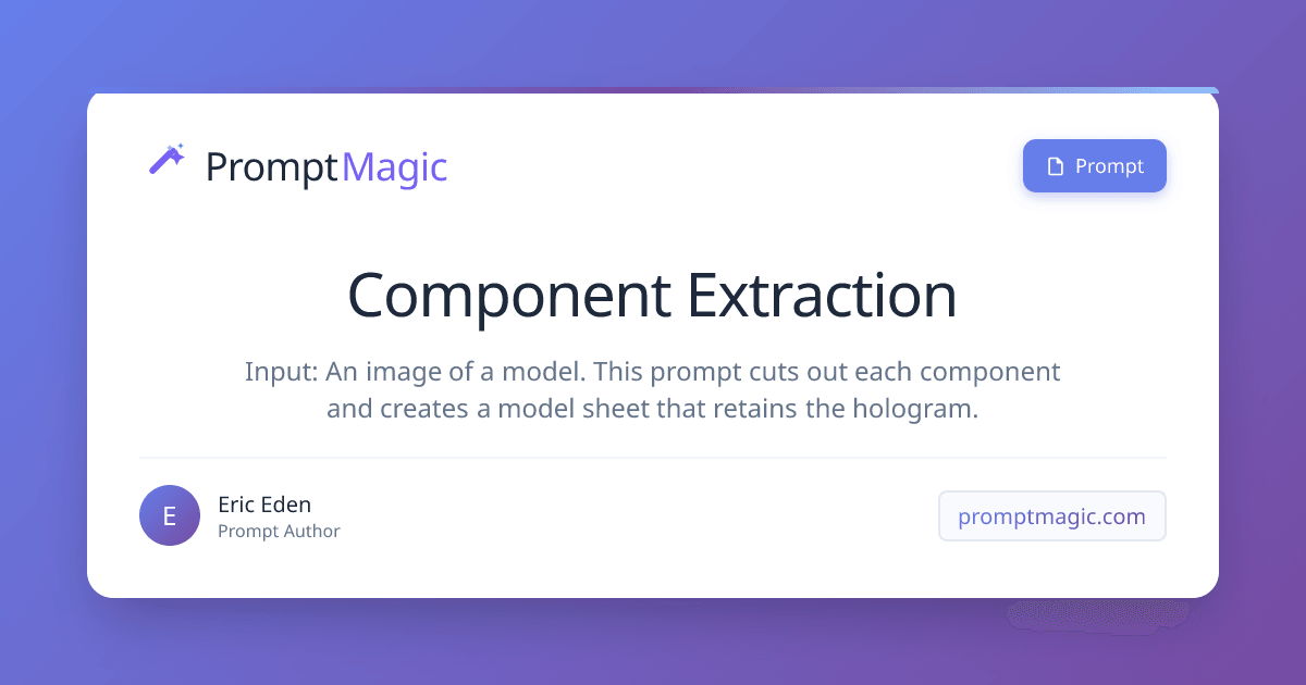 Component Extraction