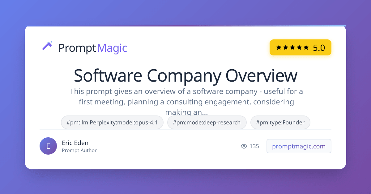Software Company Overview