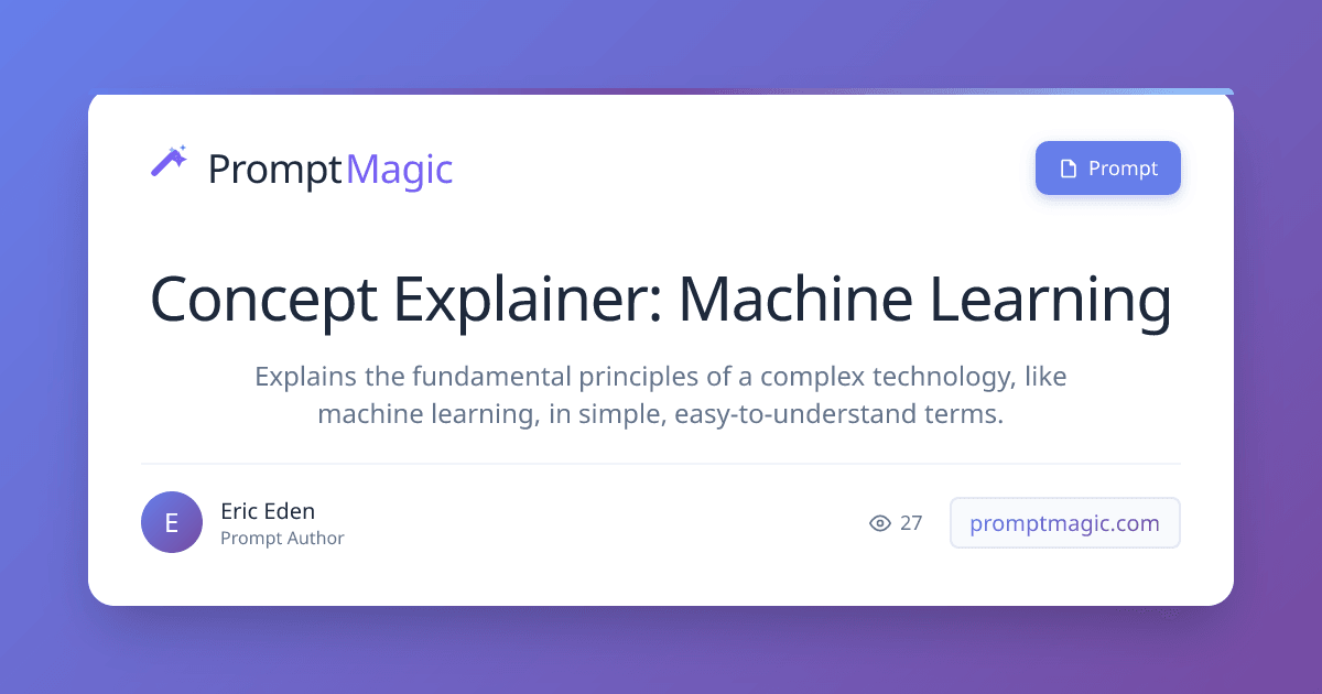 Concept Explainer: Machine Learning