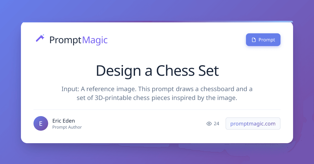 Design a Chess Set