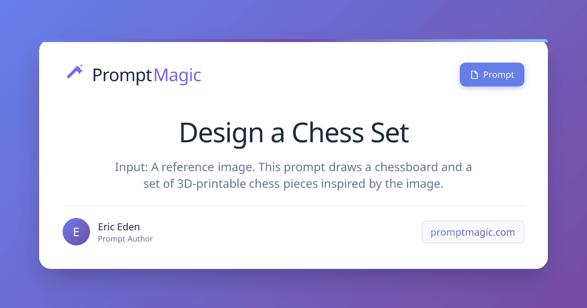 Design a Chess Set