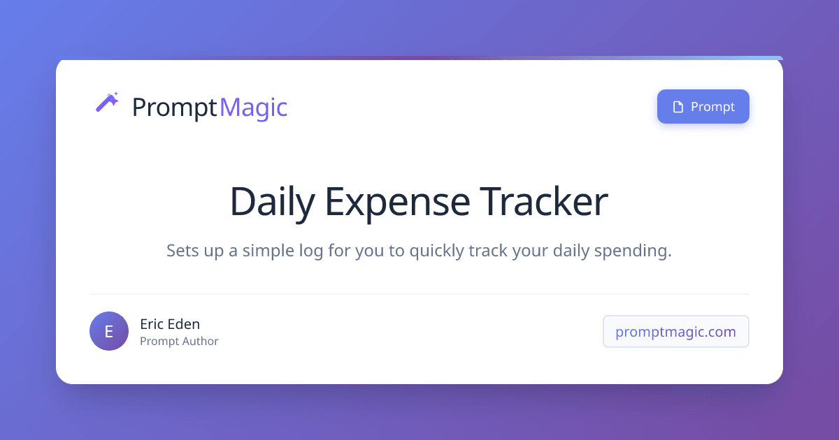 Daily Expense Tracker