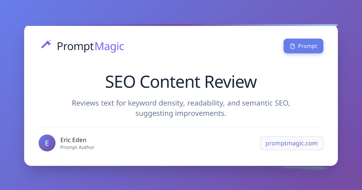 SEO Content Review